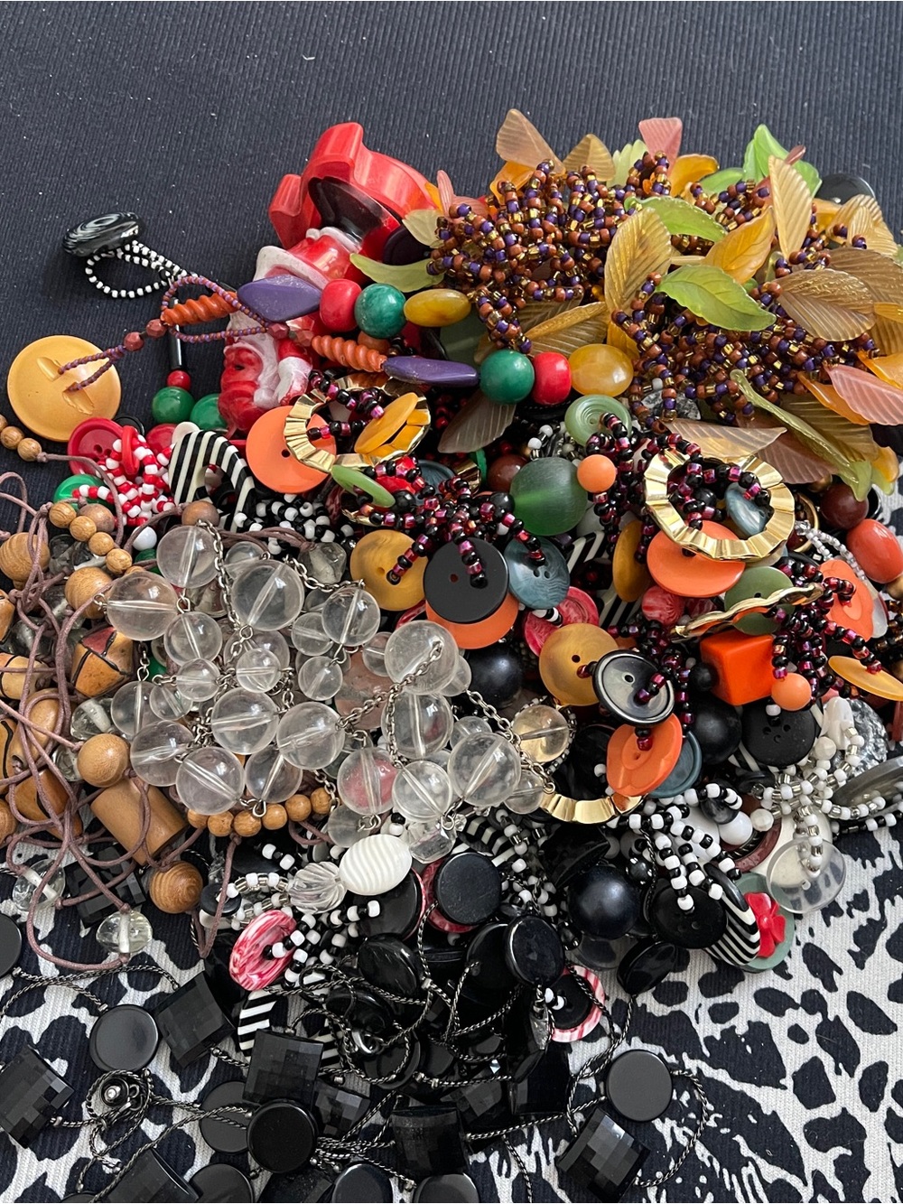 Colorful Multicolor Statement Costume  Beaded Necklace mystery bag